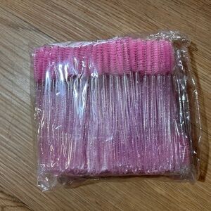200 Disposable Pink mascara Brushes